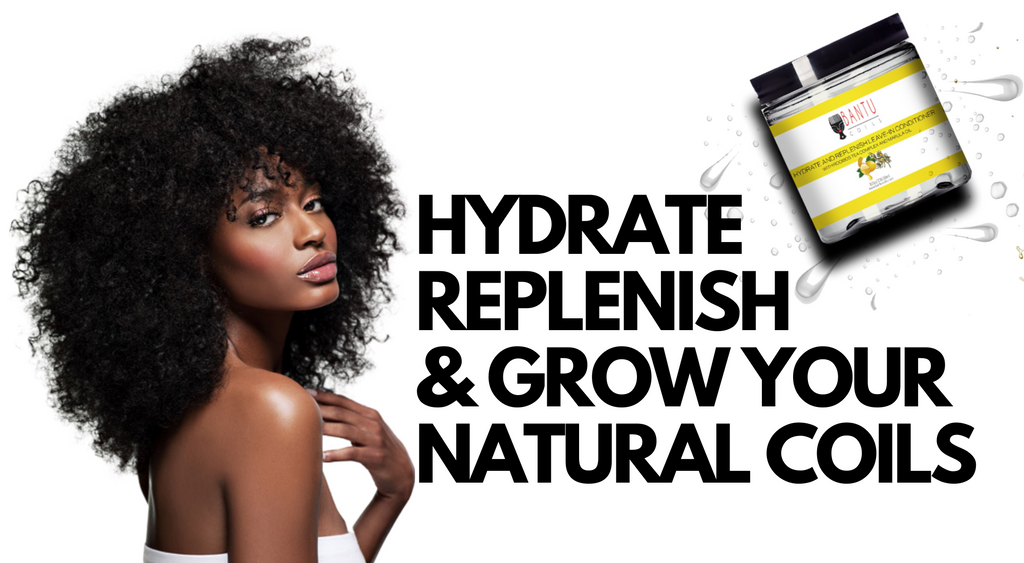 Bantu Coils Natural Hair Products - Leave In Conditioner to Hydrate and Grow Natural Hair